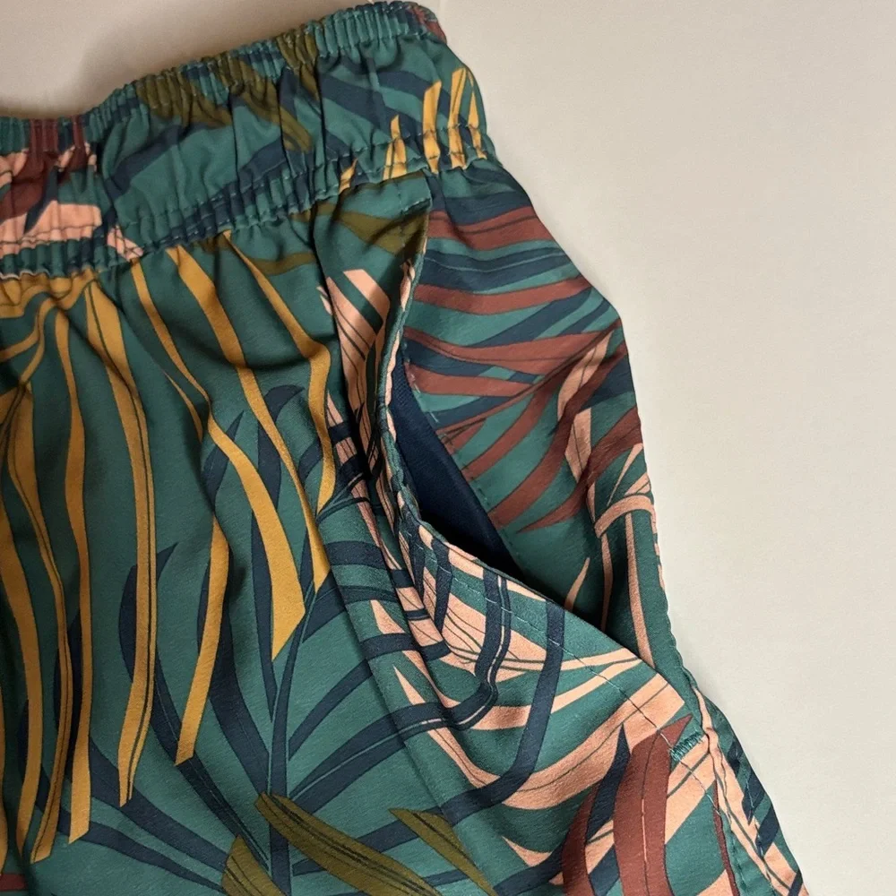 Goodfellow & Co Tropical Leaf Swim Trunks -80sku